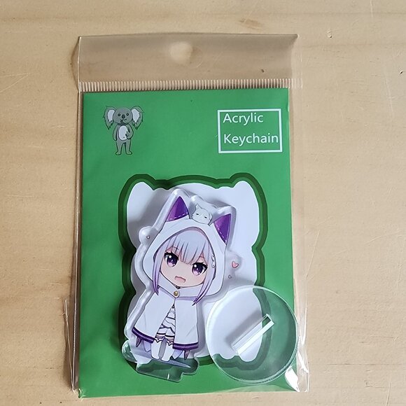 Fan Art Re:Zero Set Of 4 Acrylic Stands Priscilla Felt Crusch Emilia - Picture 6 of 9